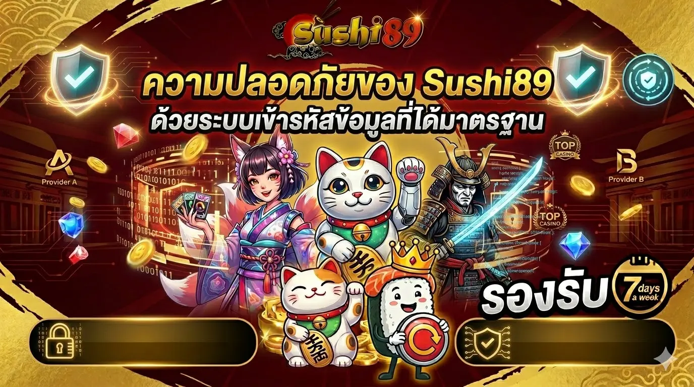 ความปลอดภัยด้วยระบบเข้ารหัสข้อมูลที่ได้มาตรฐาน